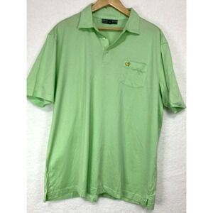 Masters‎ Collection Mens Extra Large Light Green Augusta Logo Short Sleeve Polo